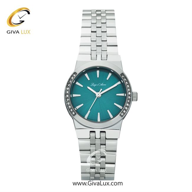 ساعت مچی اورجینال زنانه LdA | لوئیجی د آنا | Luigi d'Ana نقره ای | نقره ای| سبزآبی| کد رفرنس 2505